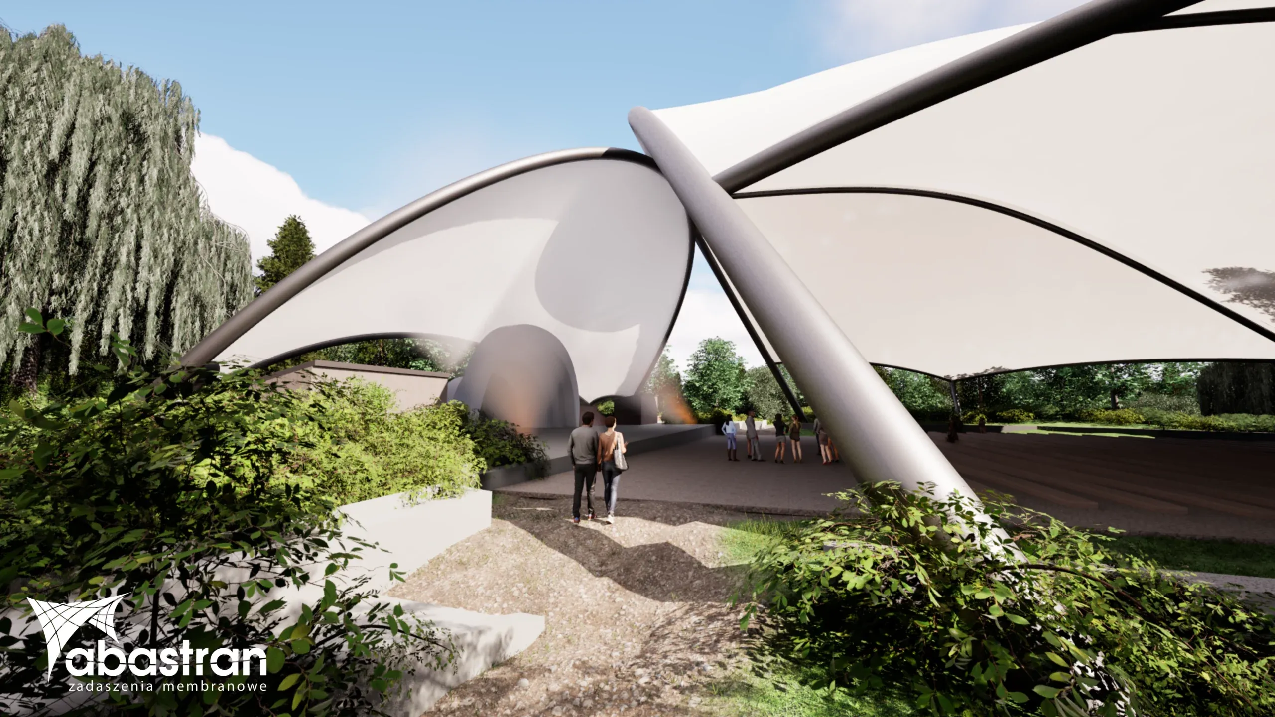 Projekt koncepcyjny zadaszeń amfiteatru i widowni w Połczynie-Zdroju — PVC — Polska