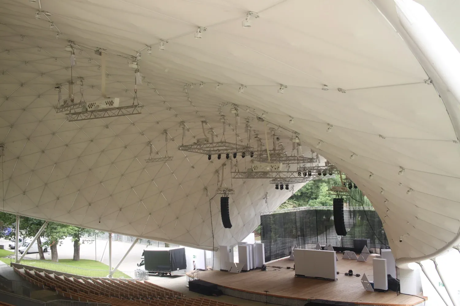 Teatr Letni w Parku Kasprowicza — PVC — Szczecin, Polska