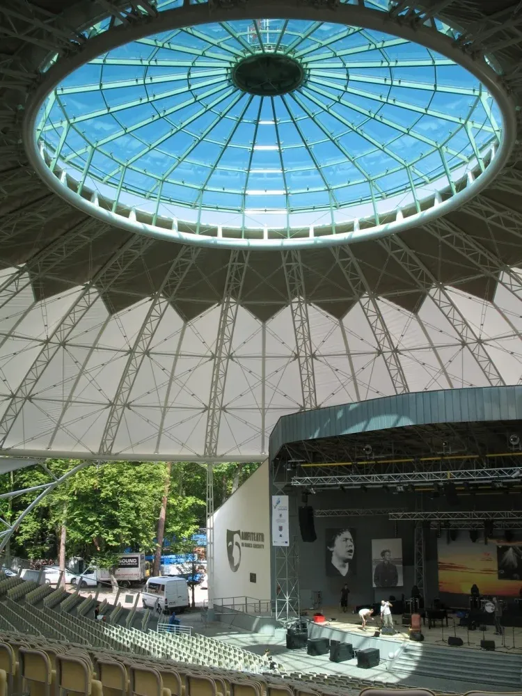 Amfiteatr w Świnoujściu — PVC, PTFE, ETFE, Mesh PVC — Świnoujście, Polska