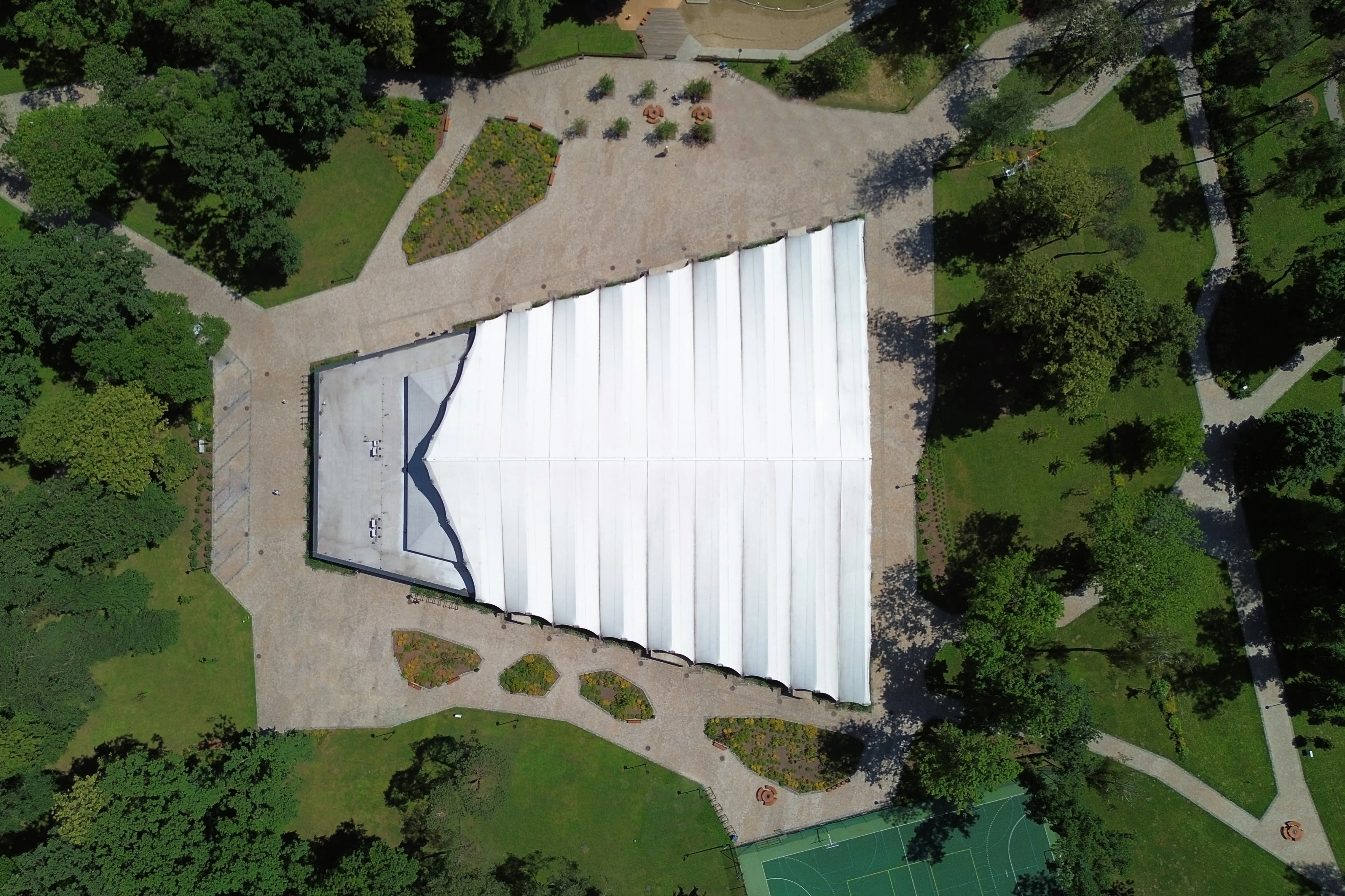 Zadaszenie membranowe w Parku Strzeleckim — 2