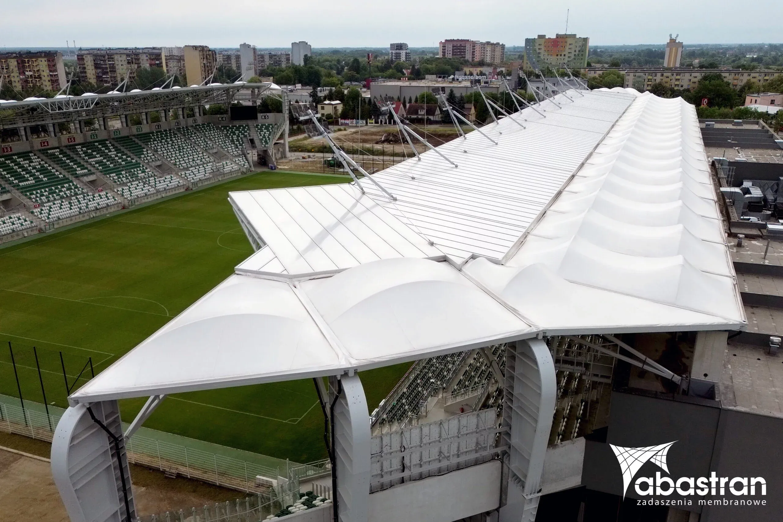 Zadaszenie membranowe stadionu piłkarskiego – Radom — 3