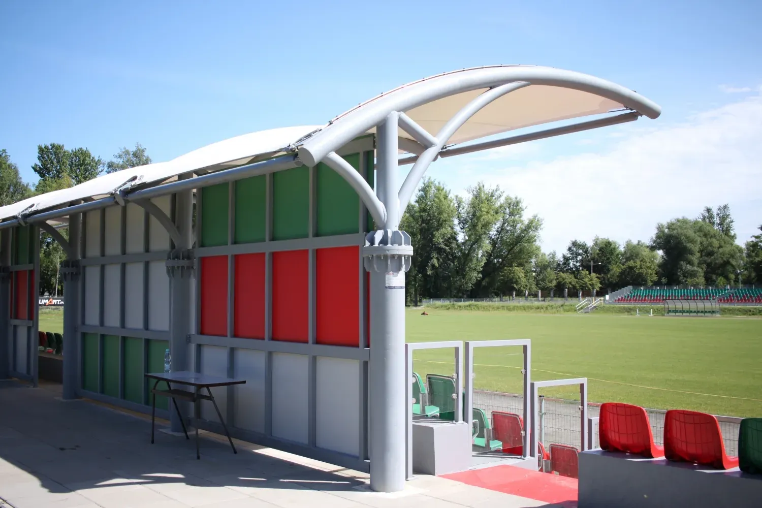 Zadaszenie membranowe trybun obiektu sportowego — 4